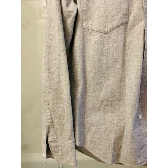 BONOBOS Standard III Grey Front Pockets Slim Fit Long Sleeve Shirt  Size - MED - Picture 5 of 6